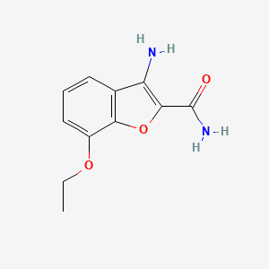 2-Benzo[b]furancarboxamide,3-amino-7-ethoxy-