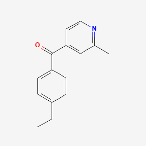 4-(4-Ethylbenzoyl)-2-methylpyridine