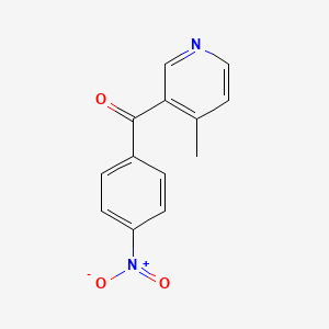 molecular formula C13H10N2O3 B1392245 4-甲基-3-(4-硝基苯甲酰)吡啶 CAS No. 1187168-07-5