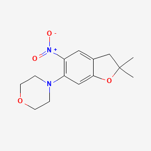 4-(2,2-Dimethyl-5-nitro-2,3-dihydrobenzofuran-6-yl)morpholine