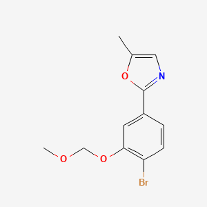 2-(4-Bromo-3-(methoxymethoxy)phenyl)-5-methyloxazole