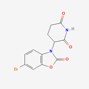 3-(6-bromo-2-oxo-3(2H)-benzoxazolyl)-2,6-Piperidinedione