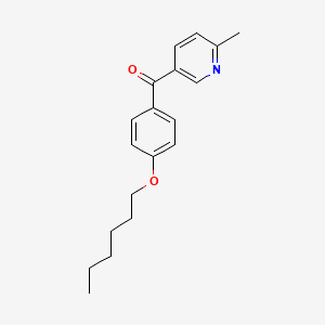 B1392260 5-(4-Hexyloxybenzoyl)-2-methylpyridine CAS No. 1187167-80-1