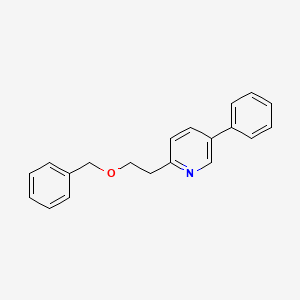 5-Phenyl-2-[2-(phenylmethoxy)ethyl]pyridine