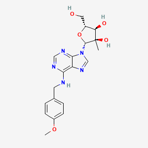 (2R,3R,4R,5R)-5-(hydroxymethyl)-2-[6-[(4-methoxyphenyl)methylamino]purin-9-yl]-3-methyloxolane-3,4-diol