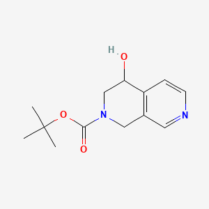 tert-butyl 4-hydroxy-3,4-dihydro-2,7-naphthyridine-2(1H)-carboxylate