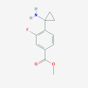 Methyl 4-(1-aminocyclopropyl)-3-fluorobenzoate