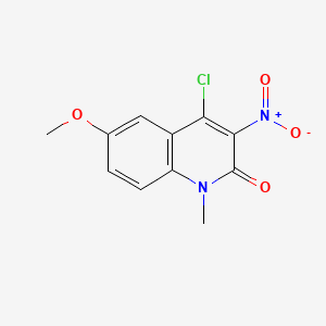 4-Chloro-6-methoxy-1-methyl-3-nitroquinolin-2(1H)-one