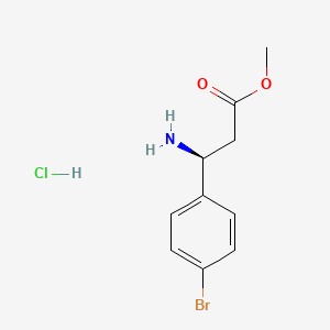 molecular formula C10H13BrClNO2 B1392272 (S)-3-氨基-3-(4-溴苯基)丙酸甲酯盐酸盐 CAS No. 1245606-63-6