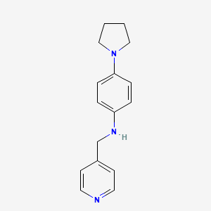 Pyridin-4-ylmethyl-(4-pyrrolidin-1-yl-phenyl)-amine