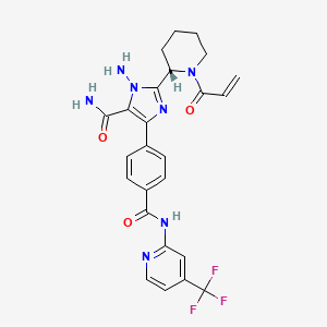 molecular formula C25H24F3N7O3 B13922734 BTK inhibitor 19 