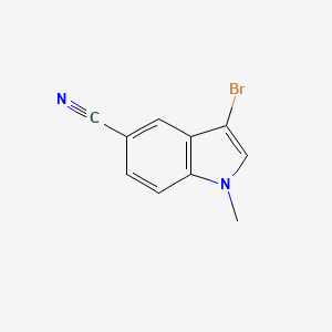 3-Bromo-1-methyl-1H-indole-5-carbonitrile