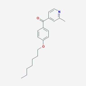 molecular formula C20H25NO2 B1392287 4-(4-Heptyloxybenzoyl)-2-methylpyridine CAS No. 1187169-17-0