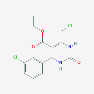 Ethyl 6-(chloromethyl)-4-(3-chlorophenyl)-2-oxo-1,2,3,4-tetrahydropyrimidine-5-carboxylate
