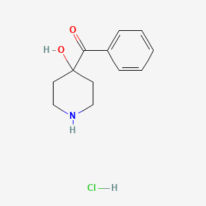 (4-Hydroxypiperidin-4-yl)-phenylmethanone;hydrochloride