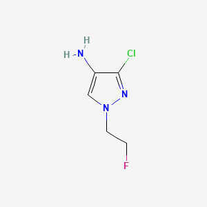 3-Chloro-1-(2-fluoroethyl)pyrazol-4-amine