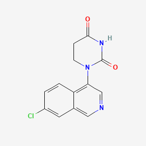 molecular formula C13H10ClN3O2 B13923027 1-(7-Chloro-4-isoquinolinyl)dihydro-2,4(1H,3H)-pyrimidinedione 