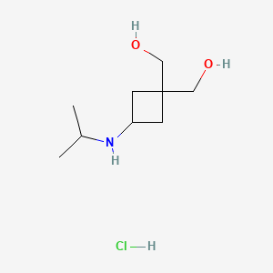 [1-(Hydroxymethyl)-3-(isopropylamino)cyclobutyl]methanol;hydrochloride