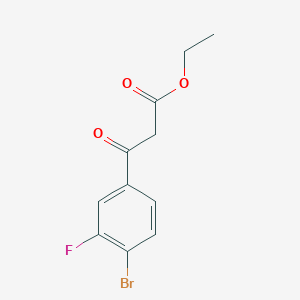 molecular formula C11H10BrFO3 B1392307 Ethyl 3-(4-bromo-3-fluorophenyl)-3-oxopropanoate CAS No. 1260798-40-0