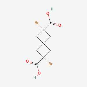 2,6-Dibromospiro[3.3]heptane-2,6-dicarboxylic acid