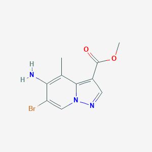 Methyl 5-amino-6-bromo-4-methylpyrazolo[1,5-a]pyridine-3-carboxylate