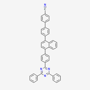 4-[4-[4-[4-(4,6-Diphenyl-1,3,5-triazin-2-yl)phenyl]naphthalen-1-yl]phenyl]benzonitrile