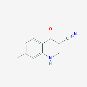 3-Quinolinecarbonitrile, 4-hydroxy-5,7-dimethyl-