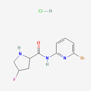 N-(6-bromopyridin-2-yl)-4-fluoropyrrolidine-2-carboxamide hydrochloride