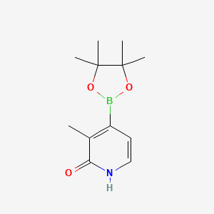 molecular formula C12H18BNO3 B13923129 3-Methyl-4-(4,4,5,5-tetramethyl-1,3,2-dioxaborolan-2-yl)pyridin-2-ol 