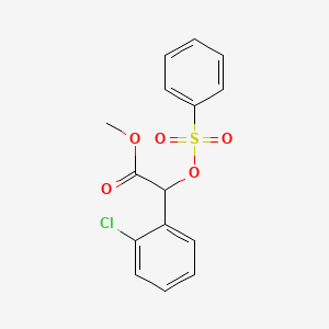 Methyl 2-(2-chlorophenyl)-2-((phenylsulfonyl)oxy)acetate