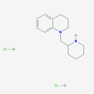 molecular formula C15H24Cl2N2 B1392314 1-(2-Piperidinylmethyl)-1,2,3,4-tetrahydroquinoline dihydrochloride CAS No. 1016843-75-6