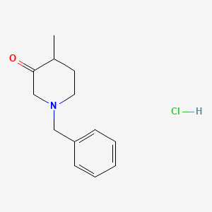 molecular formula C13H18ClNO B1392318 1-苄基-4-甲基哌啶-3-酮盐酸盐 CAS No. 1303968-15-1