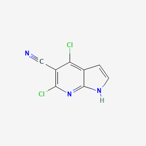 4,6-Dichloro-1H-pyrrolo[2,3-B]pyridine-5-carbonitrile