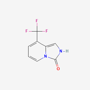 molecular formula C8H5F3N2O B13923188 8-(Trifluoromethyl)imidazo[1,5-a]pyridin-3(2H)-one 