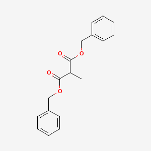 molecular formula C18H18O4 B13923204 Propanedioic acid, methyl-, bis(phenylmethyl) ester CAS No. 82794-36-3