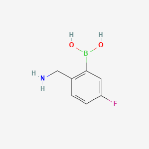 2-Aminomethyl-5-fluorophenyl-boronic acid