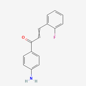 1-(4-Aminophenyl)-3-(2-fluorophenyl)prop-2-EN-1-one