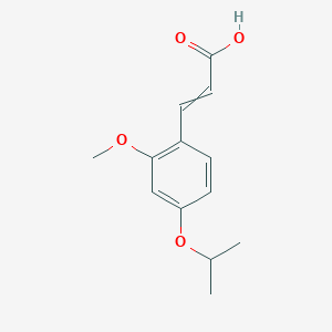 (2E)-3-(4-isopropoxy-2-methoxyphenyl)acrylic acid