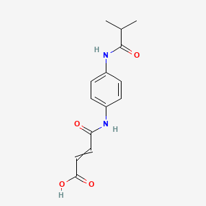 molecular formula C14H16N2O4 B1392344 4-{[4-(异丁酰氨基)苯基]氨基}-4-氧代-2-丁烯酸 CAS No. 940210-86-6