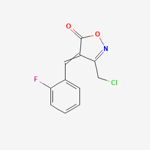3-(Chloromethyl)-4-[(2-fluorophenyl)methylidene]-1,2-oxazol-5-one
