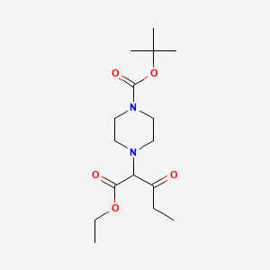 tert-Butyl 4-(1-ethoxy-1,3-dioxopentan-2-yl)piperazine-1-carboxylate