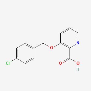 3-[(4-Chlorophenyl)methoxy]-2-pyridinecarboxylic acid