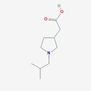 molecular formula C10H19NO2 B1392353 2-(1-异丁基-3-吡咯烷基)乙酸 CAS No. 1220019-64-6