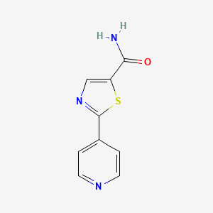 molecular formula C9H7N3OS B13923553 2-(Pyridin-4-yl)-1,3-thiazole-5-carboxamide CAS No. 89401-53-6