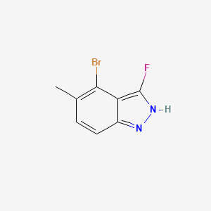 molecular formula C8H6BrFN2 B13923597 4-Bromo-3-fluoro-5-methyl-1H-indazole 