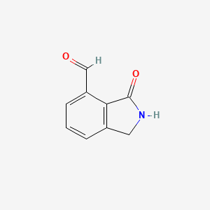 molecular formula C9H7NO2 B1392368 3-Oxoisoindoline-4-carbaldehyde CAS No. 771-08-4