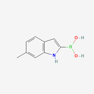 molecular formula C9H10BNO2 B1392369 (6-methyl-1H-indol-2-yl)boronic acid CAS No. 953411-07-9