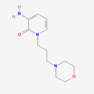 molecular formula C12H19N3O2 B13923720 3-Amino-1-(3-morpholinopropyl)pyridin-2(1H)-one 