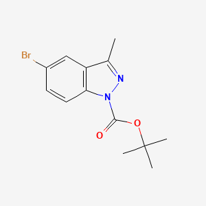 molecular formula C13H15BrN2O2 B1392374 叔丁基 5-溴-3-甲基-1H-吲唑-1-羧酸盐 CAS No. 552331-49-4