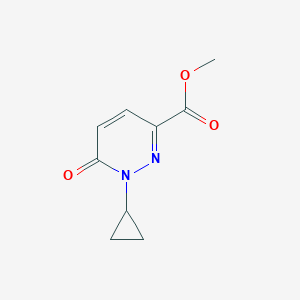 molecular formula C9H10N2O3 B13923791 Methyl 1-cyclopropyl-6-oxo-1,6-dihydropyridazine-3-carboxylate 